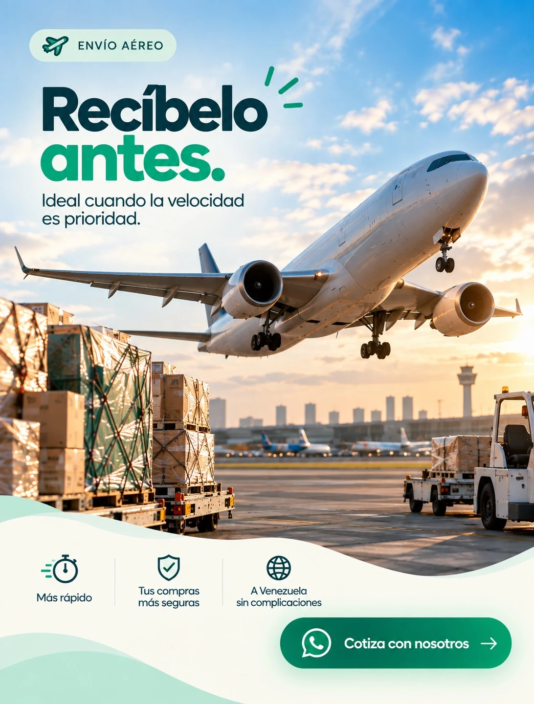Envíos aéreos de compras desde USA hacia Venezuela con KE Compras